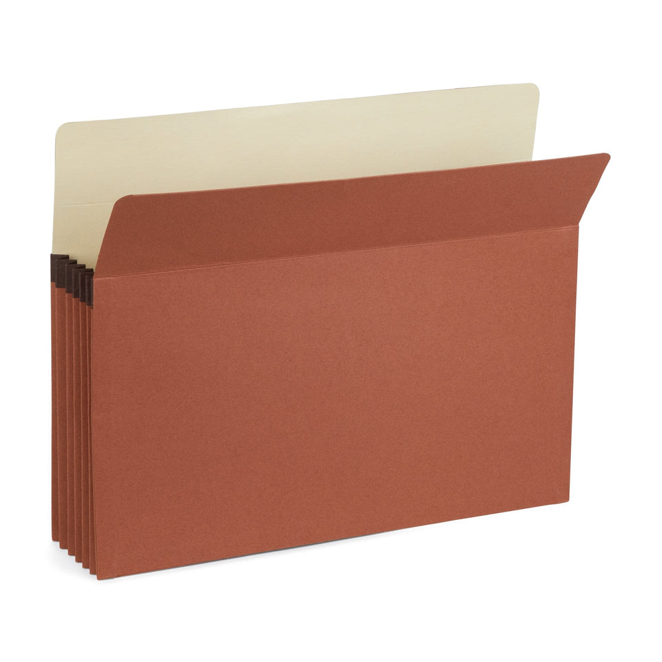 Expanding File Pocket, Letter Size, 5.25" Expansion, Redrope, 10 Folders Blue Summit Supplies 