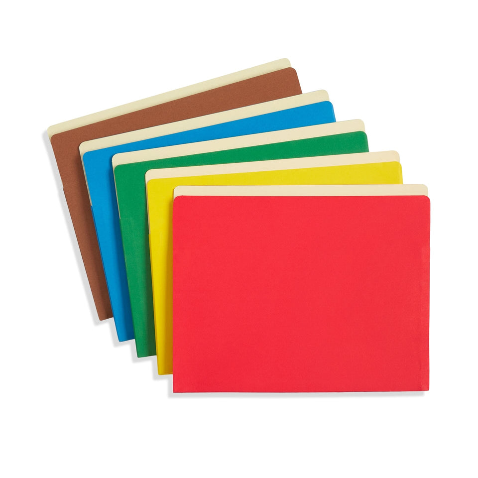 Blue Summit Expanding File Pockets, Letter Size, 3.5” Expansion, Assorted Colors – 10 Folders Blue Summit Supplies 
