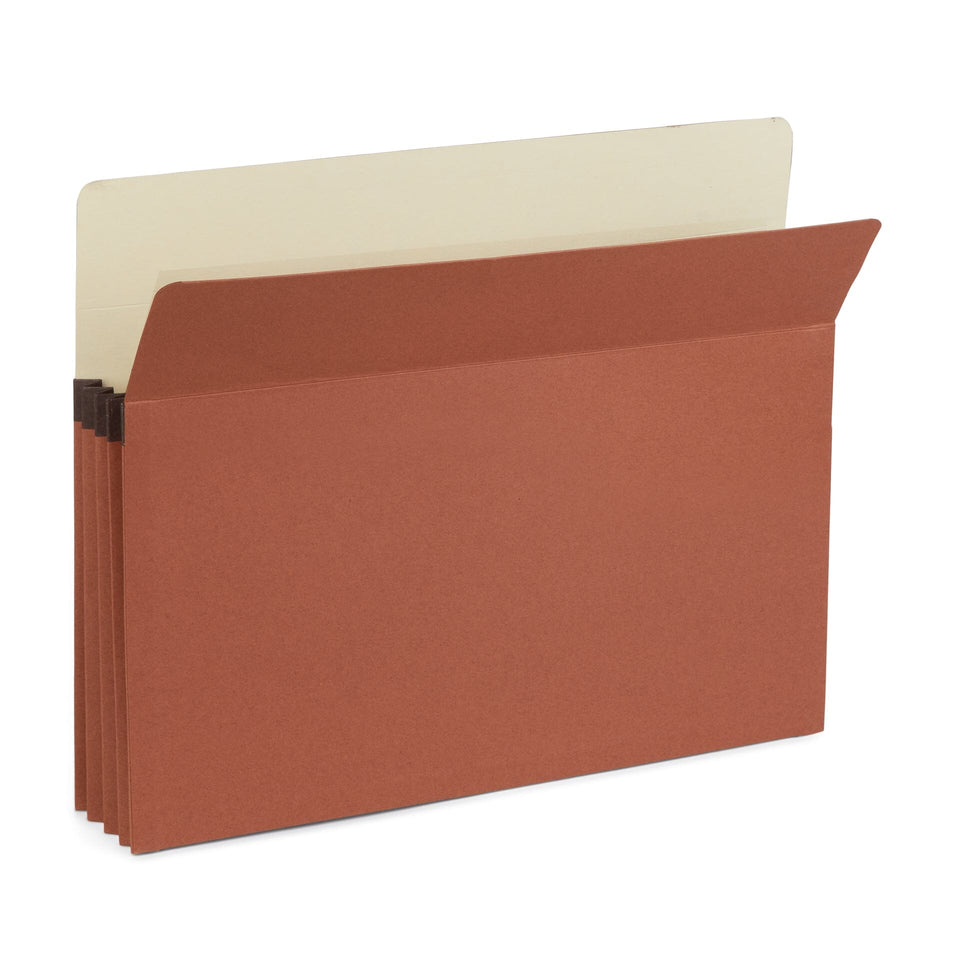Expanding File Pocket, Letter Size, 3.5" Expansion, Redrope, 10 Folders Blue Summit Supplies 