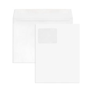 Blue Summit Booklet Envelopes with Window for Bulk Business Mailing, 9” x 12” Envelope with Outside Seam and Gummed Seal, 28lb White Wove Paper, 500 Envelopes Blue Summit Supplies 