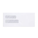 500 No. 10 Double Window Security Envelope, Diagonal Seam, Gummed Seal, Perfect for Statements, QuickBooks Invoices, and Return Envelopes, Number 10 Size, 4 1/8 X 9 ½ Blue Summit Supplies 
