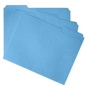 File Folders, Letter Size, Blue, 200 Folders Blue Summit Supplies 