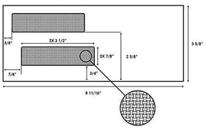 #8 Double Window Security Check Envelopes for QuickBooks, Gummed Seal, 500 Count Envelopes Blue Summit Supplies 