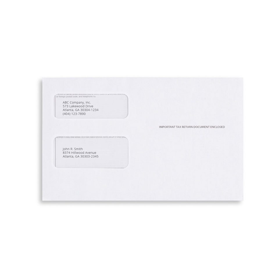 1099 MISC Tax Form Envelopes, Gummed Seal, 500 Count Envelopes Blue Summit Supplies 