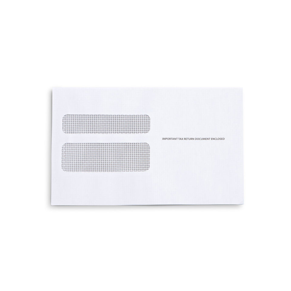 W2 Tax Form Envelopes, Gummed Seal, 500 Count Envelopes Blue Summit Supplies 