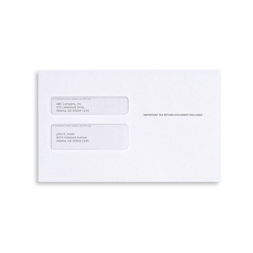 W2 Tax Form Envelopes, Gummed Seal, 25 Count Envelopes Blue Summit Supplies 
