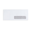 Blue Summit Supplies #10 Business Envelopes, Single Right Window, Security Tint, Latex Seal, 500/Pack