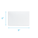 Security Booklet Envelopes, 6" x 9", White Paper, 250 Count Envelopes Blue Summit Supplies 