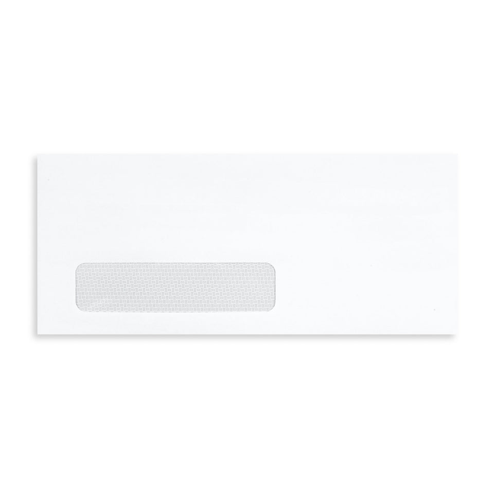 Blue Summit Supplies #10 Business Envelopes, Single Window, Security Tint, Flip & Seal, 500 Pack