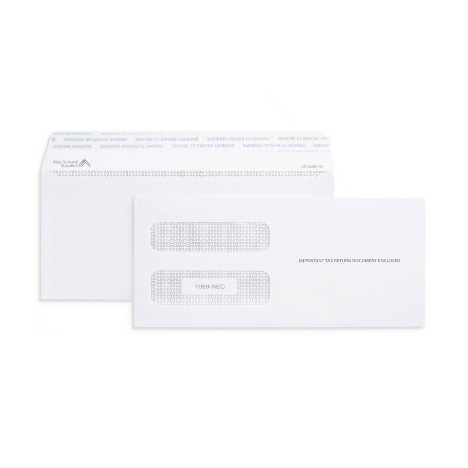 Blue Summit Supplies 1099-NEC Tax Form Envelopes, Self-Seal, 500-Pack Tax Form Envelopes Blue Summit Supplies 