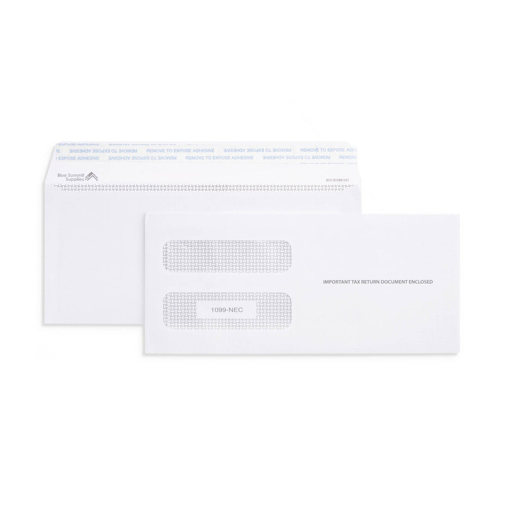 Blue Summit Supplies 1099NEC Tax Form Envelopes, SelfSeal, 50Pack
