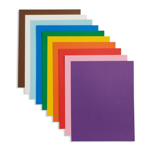 Bright Bold Poster Board, 9 x 12 Inch, 50 Pack Poster Board Blue Summit Supplies 