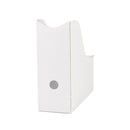 White Cardboard Magazine Holders, 12 Pack Stapler Blue Summit Supplies 