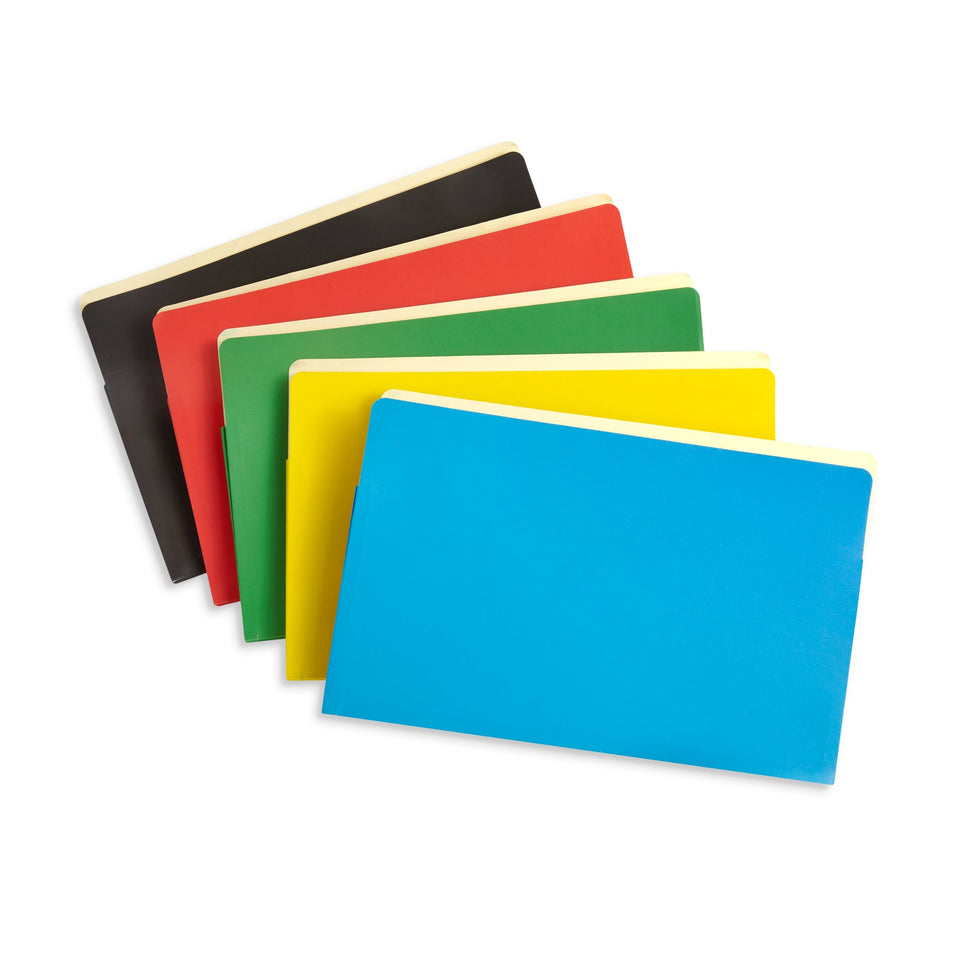Blue Summit Supplies Expanding File Pockets, Assorted Colors, 10-Pack File Jackets Blue Summit Supplies 