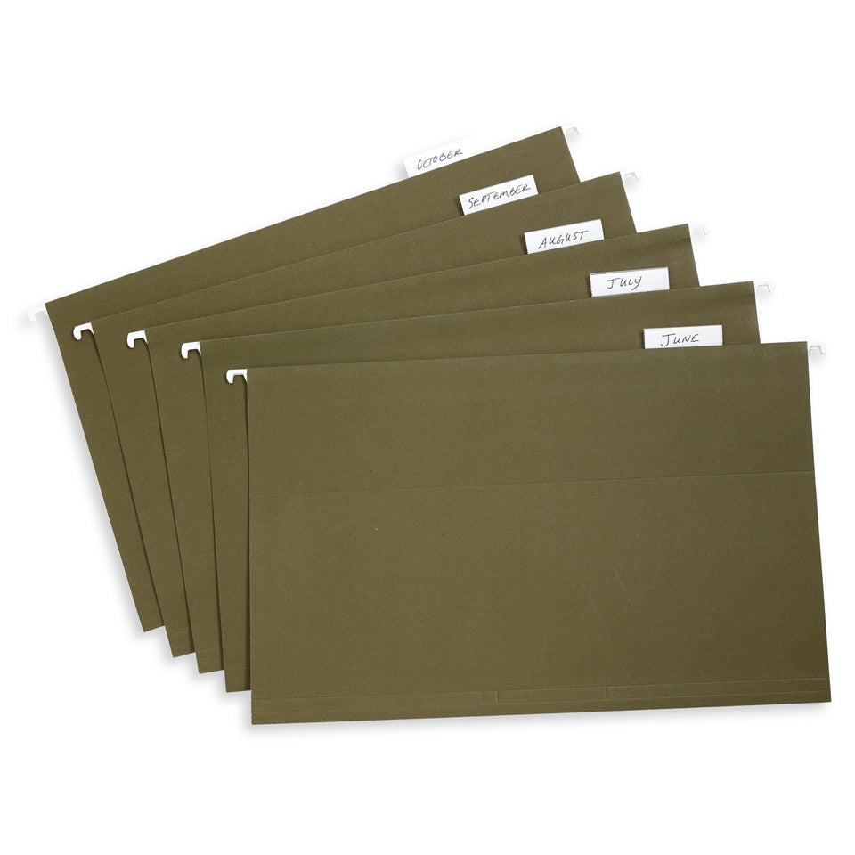 Hanging File Folders, Legal Size, 50 Pack Folders Blue Summit Supplies 