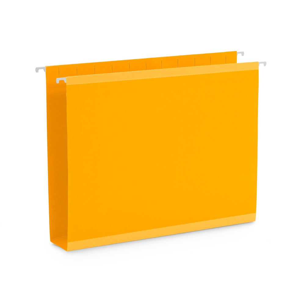 2" Expansion Hanging File Folders, Letter Size, Assorted Colors, 25 Pack Folders Blue Summit Supplies 