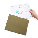 1" Expansion Hanging File Folders, Letter Size, 25 Pack Folders Blue Summit Supplies 