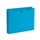 2" Expanding File Jacket, Letter Size, Assorted Colors, 25 Pack Folders Blue Summit Supplies 