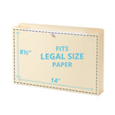 2" Expanding File Jacket, Legal Size, Manila, 50 Pack Folders Blue Summit Supplies 