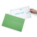 Hanging File Folders, Legal Size, Assorted Colors, 25 Pack Folders Blue Summit Supplies 