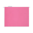 Hanging File Folders, Letter Size, Pink, 25 Pack Folders Blue Summit Supplies 