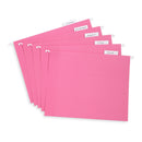 Hanging File Folders, Letter Size, Pink, 25 Pack Folders Blue Summit Supplies 