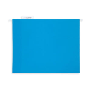 Hanging File Folders, Letter Size, Blue, 25 Pack Folders Blue Summit Supplies 