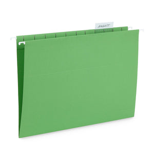 Hanging File Folders, Letter Size, Green, 25 Pack Folders Blue Summit Supplies 