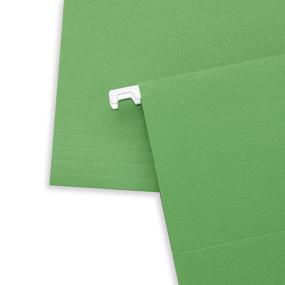 Hanging File Folders, Letter Size, Green, 25 Pack Folders Blue Summit Supplies 