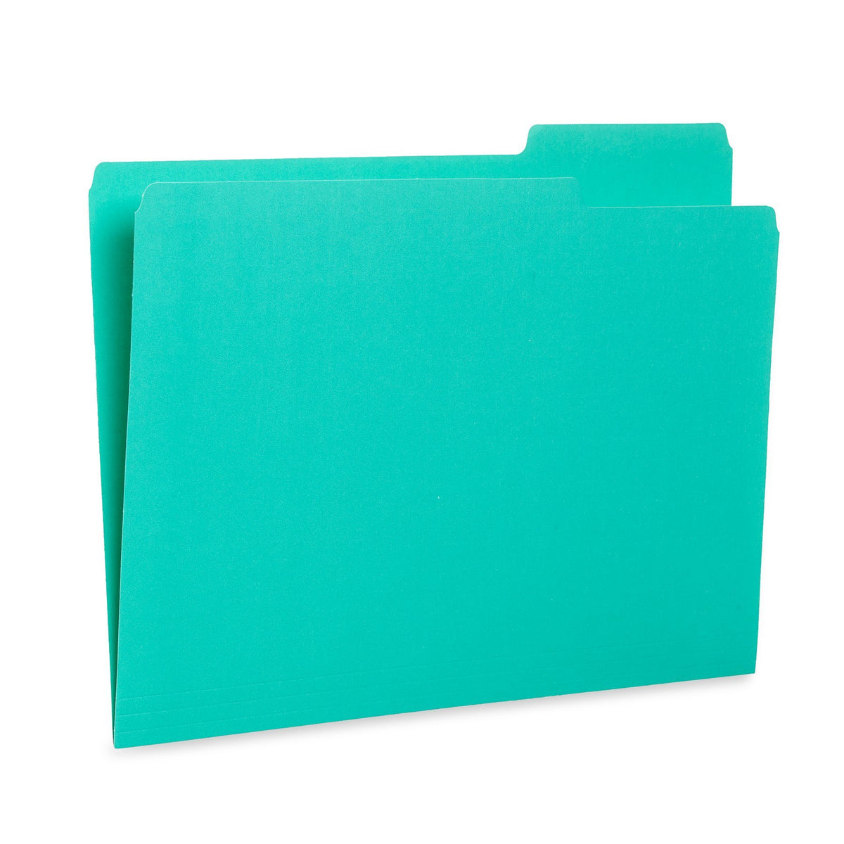Blue Summit Supplies File Folders, Letter, 1/5 Tab, Assorted Gem Tones