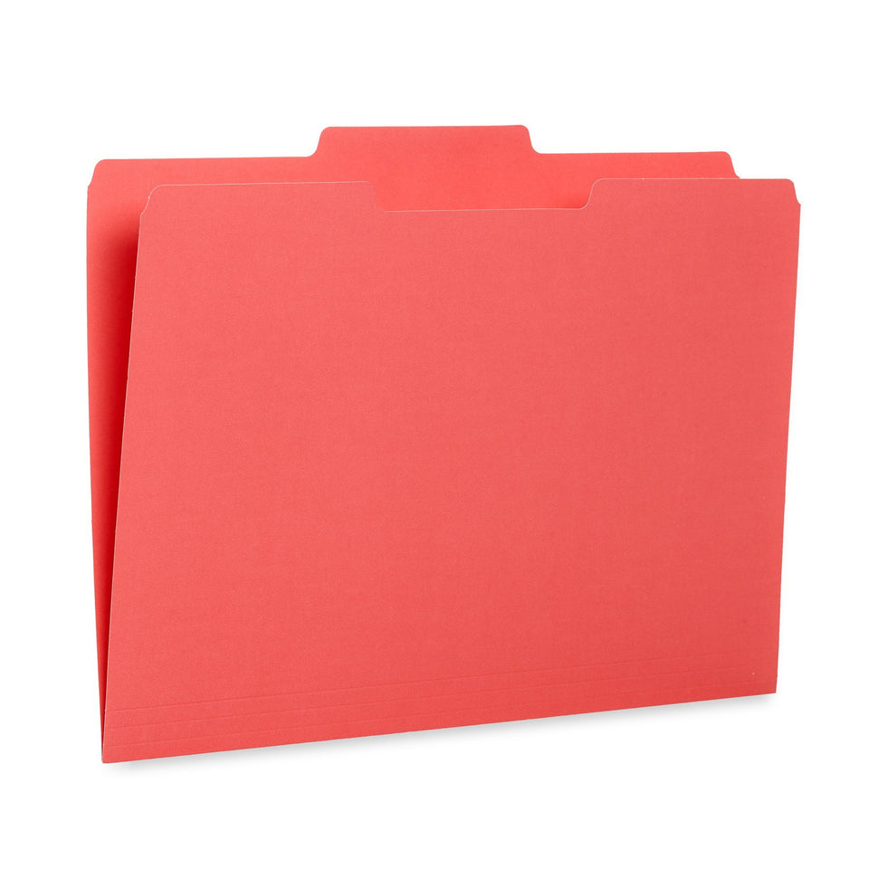 File Folders, Letter Size, Assorted Gem Tone Colors, 100 Pack Folders Blue Summit Supplies 
