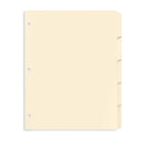 3 Ring Binder Dividers, 1/5 Cut Tabs, Manila, 100 Pack Binder Dividers Blue Summit Supplies 