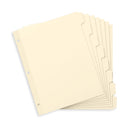 3 Ring Binder Dividers, 1/8 Cut Tabs, Manila, 96 Pack Binder Dividers Blue Summit Supplies 