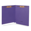 End Tab Fastener File Folders, Letter Size, Purple, 50 Pack Folders Blue Summit Supplies 