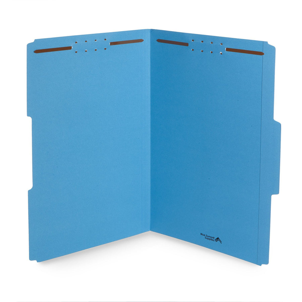 Blue Summit Supplies Fastener Folders, Reinforced, Legal, 1/3 Tab, Blu