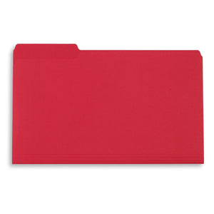 File Folders, Legal Size, Red, 100 Pack Folders Blue Summit Supplies 