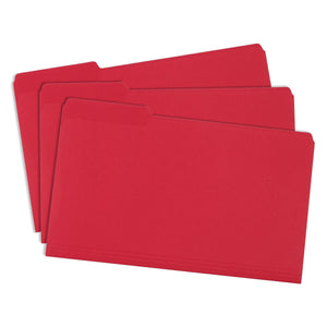 File Folders, Legal Size, Red, 100 Pack Folders Blue Summit Supplies 