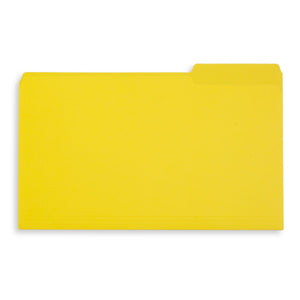 File Folders, Legal Size, Yellow, 100 Pack Folders Blue Summit Supplies 
