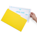 File Folders, Legal Size, Yellow, 100 Pack Folders Blue Summit Supplies 