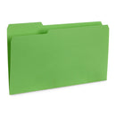 File Folders, Legal Size, Green, 100 Pack Folders Blue Summit Supplies 