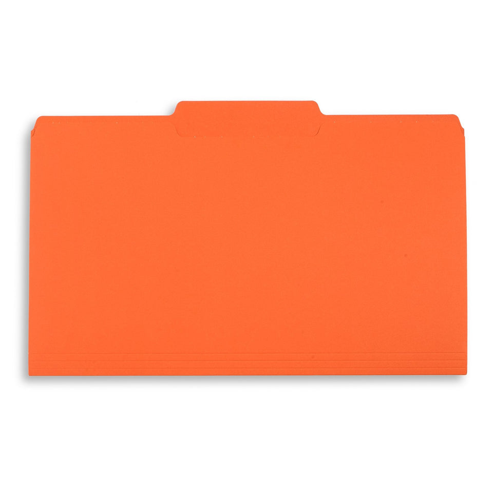 File Folders, Legal Size, Orange, 100 Pack Folders Blue Summit Supplies 