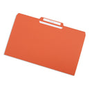 File Folders, Legal Size, Orange, 100 Pack Folders Blue Summit Supplies 