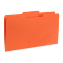 File Folders, Legal Size, Orange, 100 Pack Folders Blue Summit Supplies 