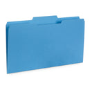 File Folders, Legal Size, Blue, 100 Pack Folders Blue Summit Supplies 