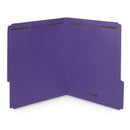Fastener File Folders, Letter Size, Purple, 50 Pack Folders Blue Summit Supplies 