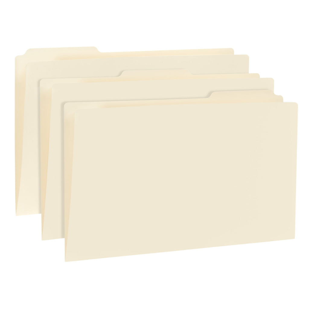 Blue Summit Supplies File Folders, Tabloid, 1/3 Tab, Manila, 50 Pack
