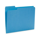 File Folders, Letter Size, Assorted Ocean Tone Colors, 100 Pack Folders Blue Summit Supplies 
