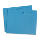 File Jacket, Letter Size, Blue, 100 Pack Folders Blue Summit Supplies 