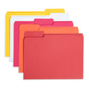 Warm Tones File Folders with 1/3 Cut Tab, Letter Size, Assorted Colors, 100 Count Folders Blue Summit Supplies 