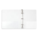 1” Mini 3-Ring Binder, White, 6 Count binders Blue Summit Supplies 